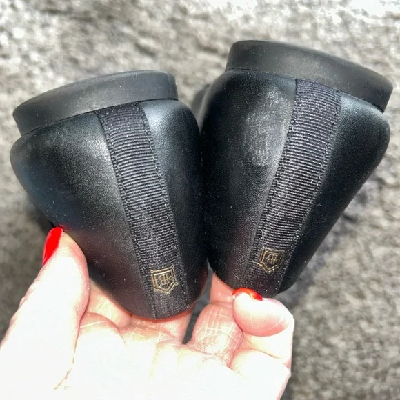 Birdies Flats Womens Size 9 The Starling Loafer Black Leather Round Toe Slip On - Picture 8 of 10